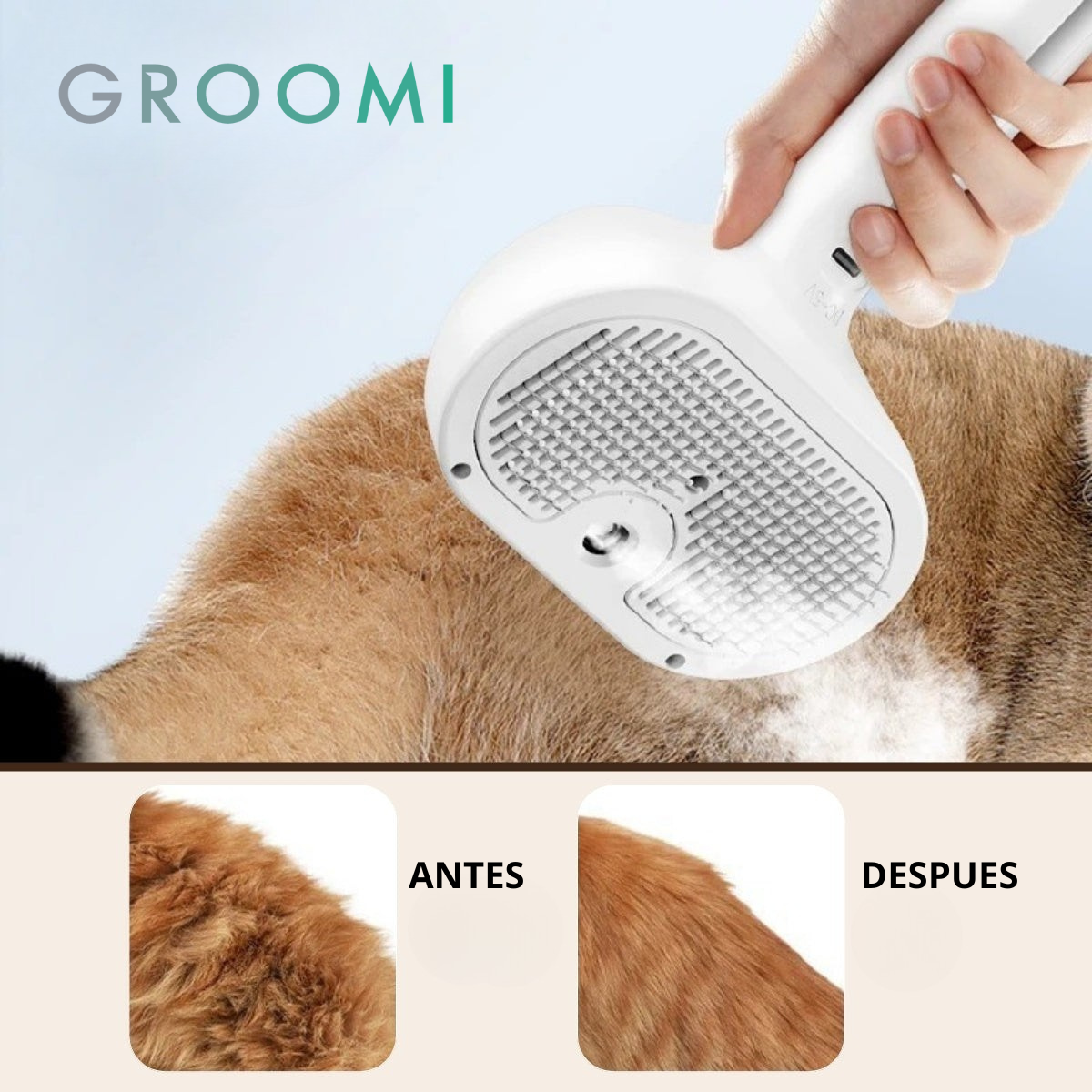 Groomi™ Pro | Cepillo profesional para el cuidado de mascotas